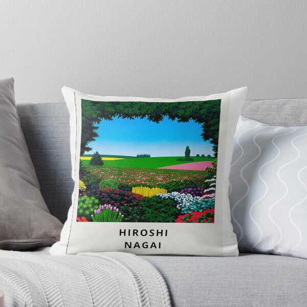 Item preview, Hiroshi Nagai Green Landscape Flowers Polaroid designed and sold by OVERSAI.