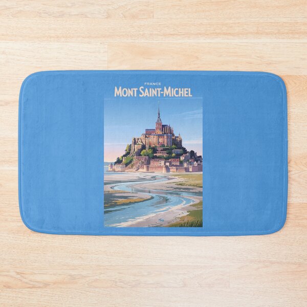 Item preview, Mont Saint Michel Illustration Travel Art Vintage designed and sold by KrisSidDesigns.