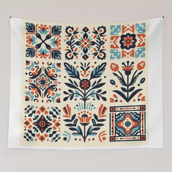 Item preview, Minimalist Mexican Motif – Colorful Vector Style AI Art for Folk & Pattern Lovers | Ideal for Apparel & Accessories designed and sold by knalpot-design.