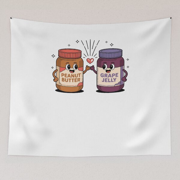 Item preview, Cute peanut butter and jelly besties best friends designed and sold by billyperks.