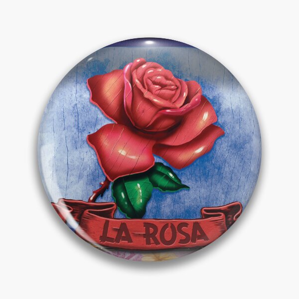 Item preview, La Rosa (The Rose) Loteria Style Nicho Art designed and sold by bombpop13.