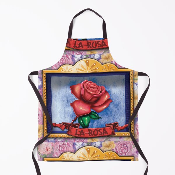 Item preview, La Rosa (The Rose) Loteria Style Nicho Art designed and sold by bombpop13.