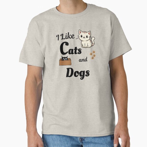 Item preview, I like Cats and Dogs - Fun Cat and Kitten designed and sold by Zingra.