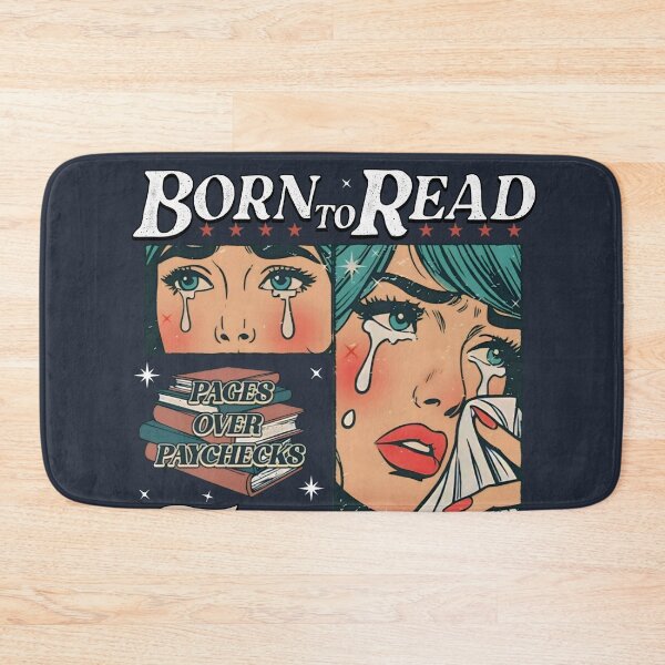 Item preview, Retro Comfort Born To Read Bookish / Funny Reader Book Addict Tee / Spicy Books Sweater Gift , Aesthetic Men Womens Kids Book Lovers designed and sold by Taylor  ART.