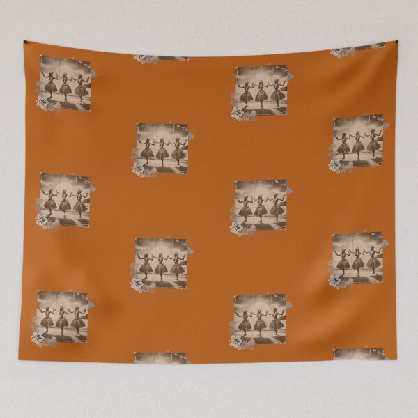 Item preview, Vintage Beachside Harmony: Hawaiian Hula Girls at Sunset designed and sold by GEM STYLE.