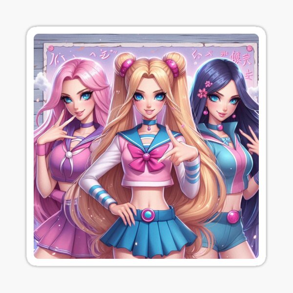 Artikel-Vorschau von Dreifacher Glanz: Magical Girl Harmony!, designt und verkauft von Mi&Nel&Bu.