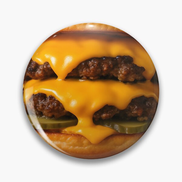 Item preview, Burger with American Cheese – Bold Food Art Print designed and sold by Boombox Theory.