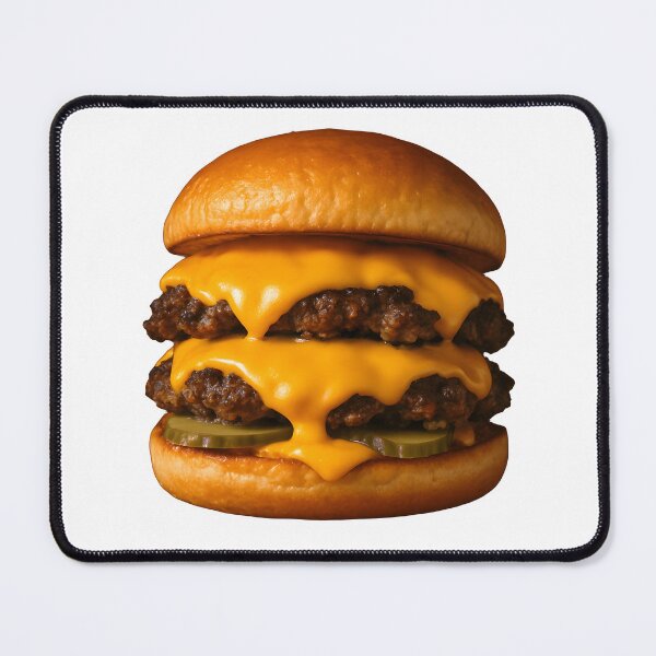 Item preview, Burger with American Cheese – Bold Food Art Print designed and sold by Boombox Theory.