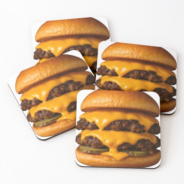 Item preview, Burger with American Cheese – Bold Food Art Print designed and sold by Boombox Theory.