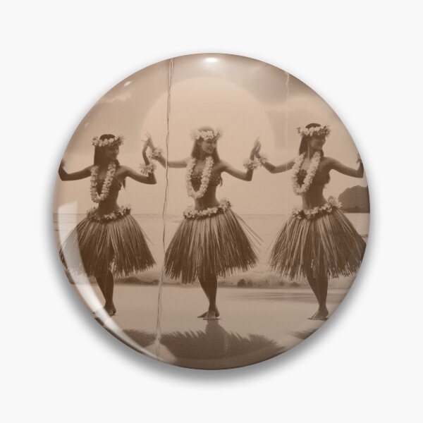 Item preview, Vintage Beachside Harmony: Hawaiian Hula Girls at Sunset designed and sold by GEM STYLE.