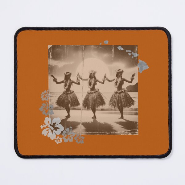 Item preview, Vintage Beachside Harmony: Hawaiian Hula Girls at Sunset designed and sold by GEM STYLE.