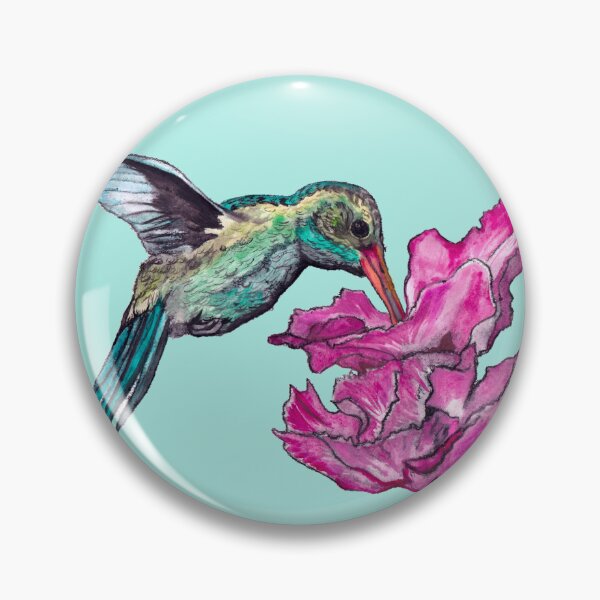 Item preview, Impresión lineal directa de colibrí designed and sold by matte_hue88.