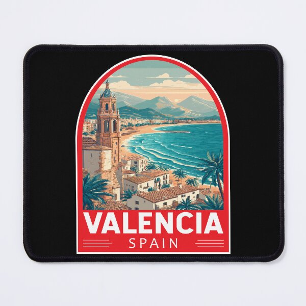 Item preview, Valencia Spain Travel Art Emblem designed and sold by KrisSidDesigns.