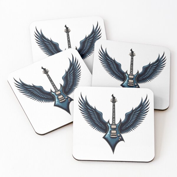 Item preview, Winged guitar electric guitar heavy metal rock and roll  designed and sold by DraklithsDen.