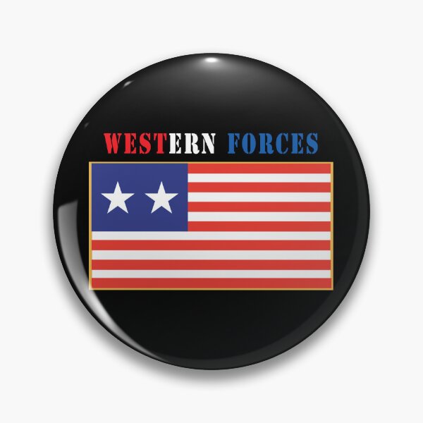 Item preview, Flag - Western Forces - 2 Star Flag w Txt X 300 designed and sold by Military Insignia Products.