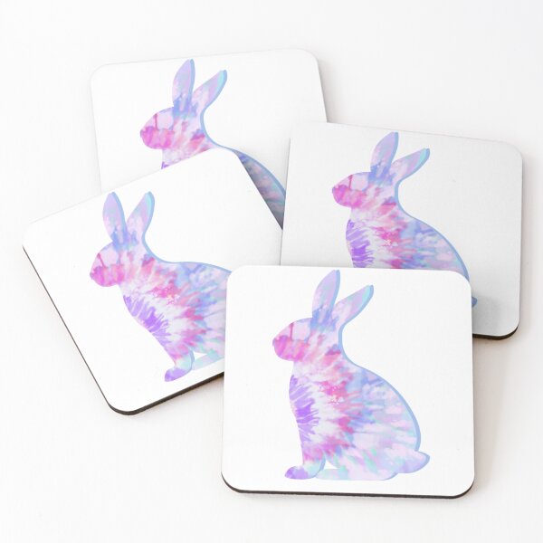 Item preview, Tie-Dye Bunny Silhouette designed and sold by AmbientArtCo.