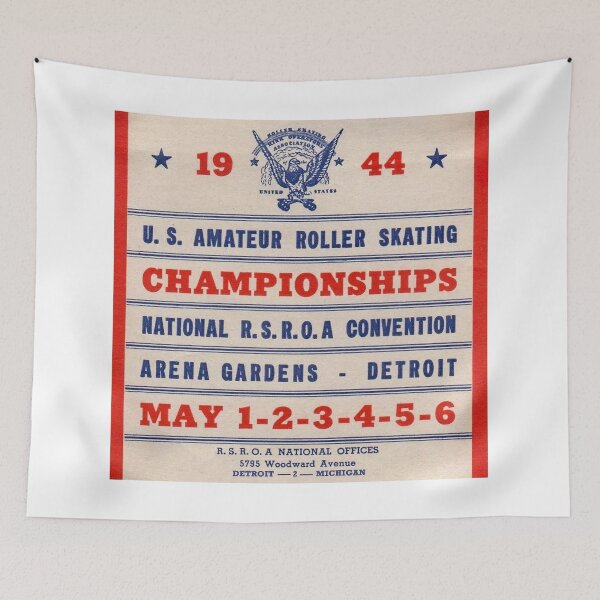 Item preview, Arena Gardens Detroit Michigan Roller Skating Rink Sticker Decal Label Design 3 designed and sold by tislord.