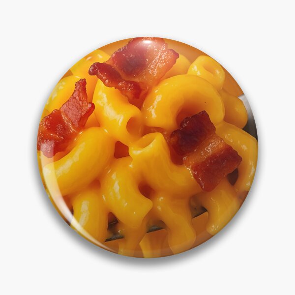 Item preview, Forkful of Mac 'n' Cheese with Bacon – Food Lover's Poster designed and sold by Boombox Theory.