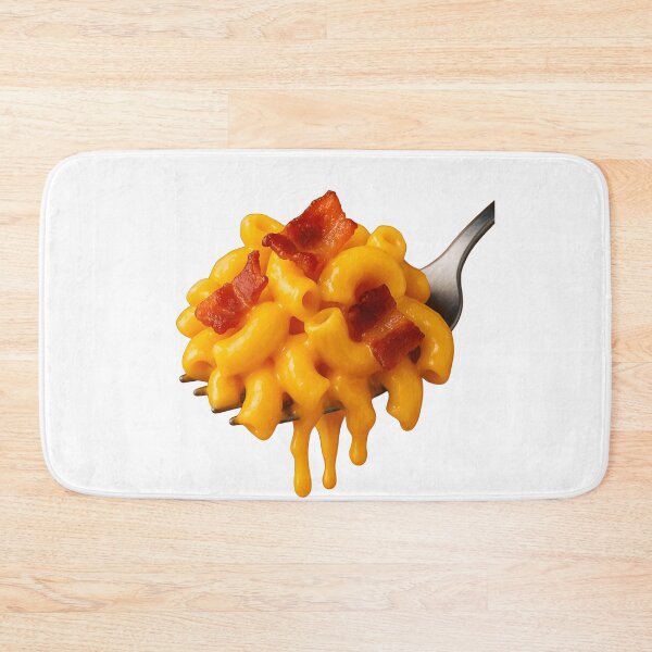Item preview, Forkful of Mac 'n' Cheese with Bacon – Food Lover's Poster designed and sold by Boombox Theory.