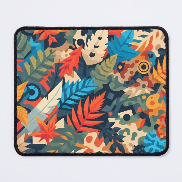 Item preview, Y2K Maximalist Autumn Leaves - Retro Abstract Pattern for Bold Decor & Streetwear designed and sold by JohnnyVillas.