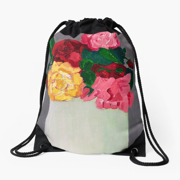 Anniversary flowers Drawstring Bag