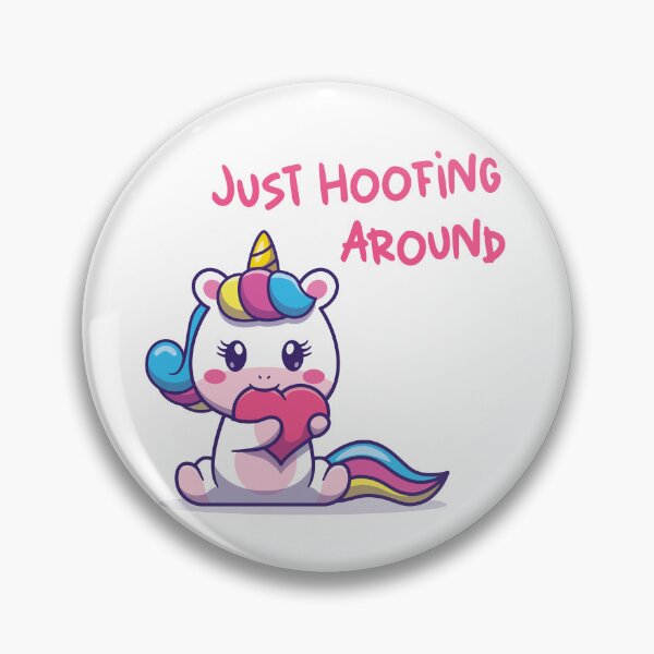 Item preview, Just Hoofing Around cute unicorn designed and sold by Ink_It.