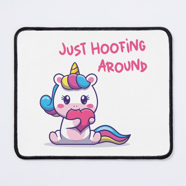 Item preview, Just Hoofing Around cute unicorn designed and sold by Ink_It.