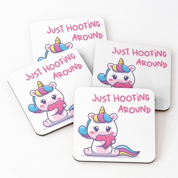 Item preview, Just Hoofing Around cute unicorn designed and sold by Ink_It.