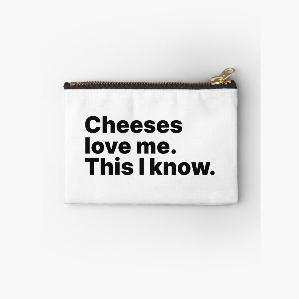 Item preview, Cheeses love me. This I know | Black text designed and sold by ThingsOnTees.
