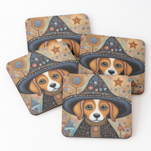 Item preview, Folk Art Puppy Witch designed and sold by Colin Bentham.
