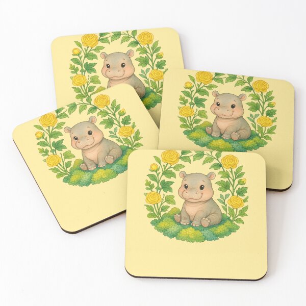Item preview, Cute Baby Hippo designed and sold by FrictionMaxxing.