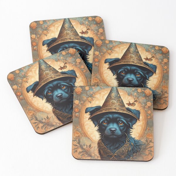 Item preview, Folk Art Puppy Witch designed and sold by Colin Bentham.