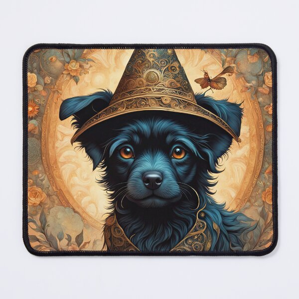 Item preview, Folk Art Puppy Witch designed and sold by Colin Bentham.