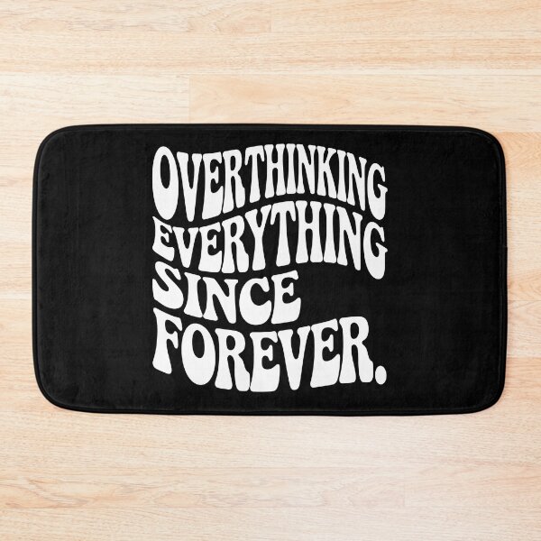 Item preview, Overthinking Psychedelic Typography Artwork designed and sold by Hooodify.