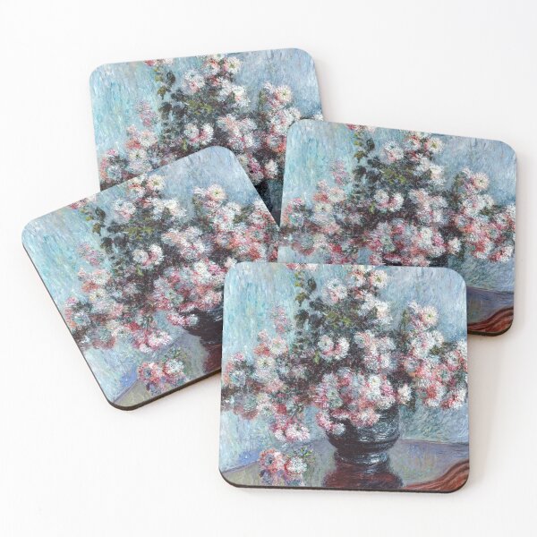 Item preview, Chrysanthemums by Claude Monet – Impressionist Floral Painting (1882) designed and sold by Gold Turtle  Lina.