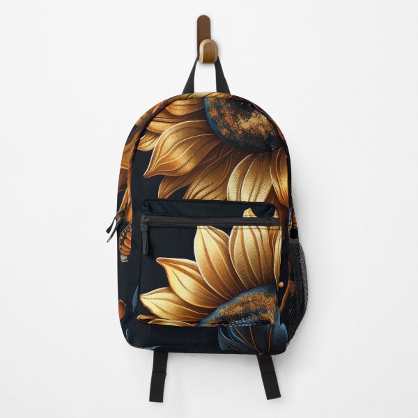 Item preview, Golden and Blue Sunflower and Butterflies designed and sold by MargaretWiktor.
