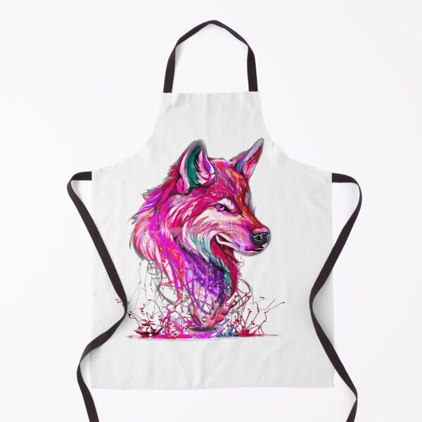 Item preview, Vibrant Neon Wolf with Splash Effects designed and sold by Dawud Manzoor.