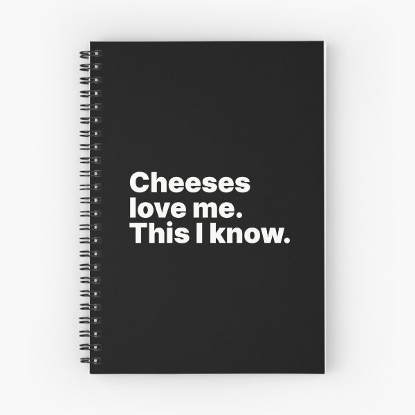 Item preview, Cheeses love me. This I know | White text designed and sold by ThingsOnTees.