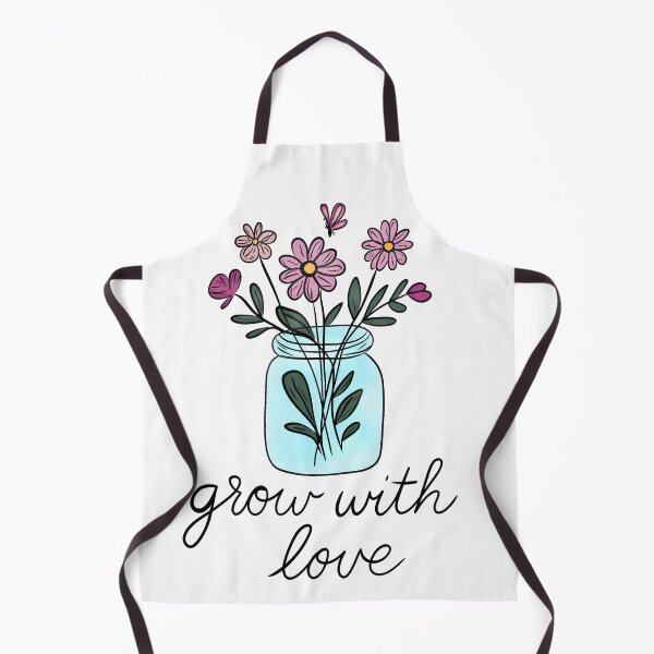 Item preview, Grow with Love – Cottagecore Floral Quote Sticker designed and sold by tiTheGoldenPath.