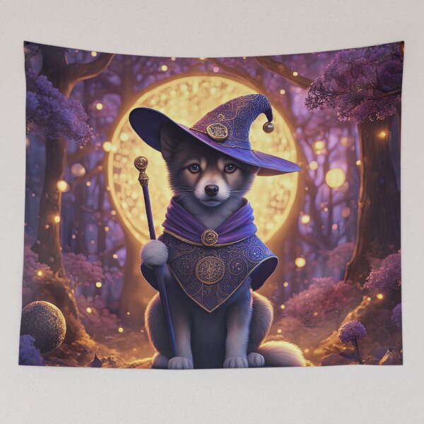 Item preview, Folk Art Puppy Witch designed and sold by Colin Bentham.