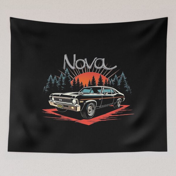 Item preview, 1972 Nova SS – Sunset Forest Muscle Art designed and sold by TheArtOfCar.