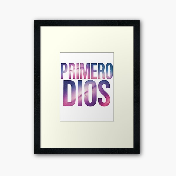 Vista previa del artículo con la obra «Primero Dios», diseñado y vendido por MyE Trendz.