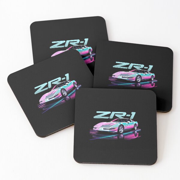 Item preview, C4 ZR-1 Corvette – Retro Neon Supercar Art designed and sold by TheArtOfCar.
