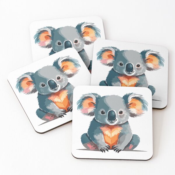 Item preview, Koala bear (Phascolarctos cinereus) cute cartoon koala bear watercolor designed and sold by Danler.