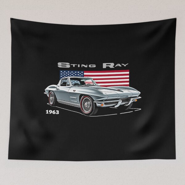 Item preview, 1963 Corvette Sting Ray – American Icon Art designed and sold by TheArtOfCar.