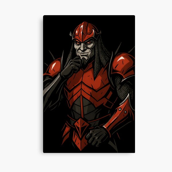 Aperçu de l'œuvre T-shirt Dragan le général vampire – Castlevania Netflix Fanart | Design guerrier sombre créée et vendue par WAUZ.