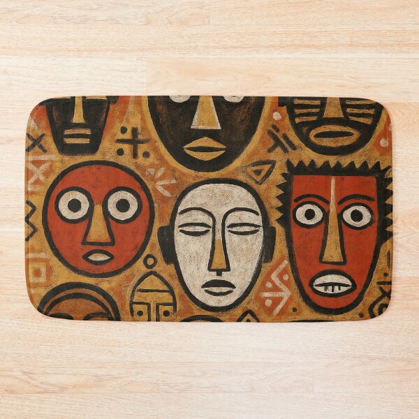 Item preview, Ethnic African pattern in warm colors designed and sold by BoBiloArt.