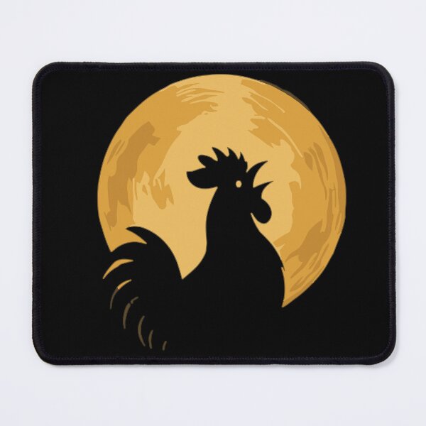 Item preview, Silhouette of a rooster in front of a full moon designed and sold by OverNickles194.