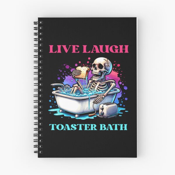 Item preview, Live Laugh Toaster Bath Funny -  Skeleton designed and sold by EnchantedOwl.