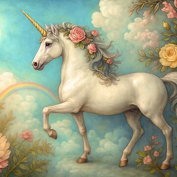 Artwork thumbnail, Pastel Unicorn by Claudia McKinney
